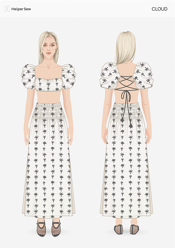 Выкройка Юбка Ren