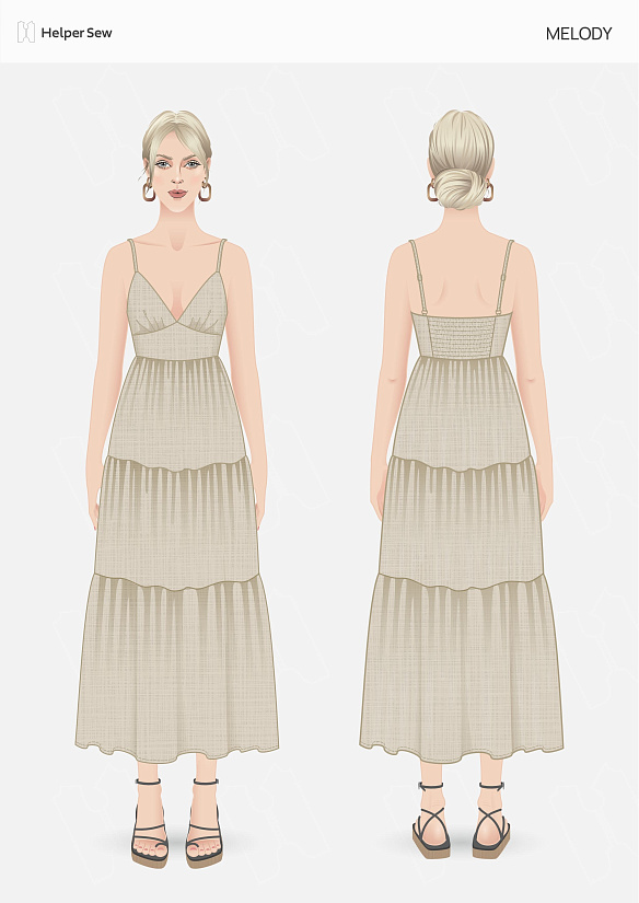 Выкройка Cарафан Melody