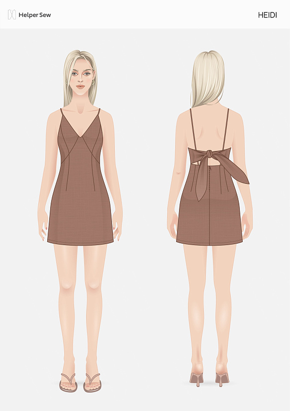 Выкройка Платье Heidi