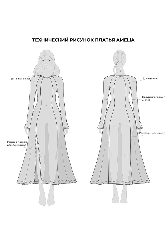 Выкройка Платье Amelia