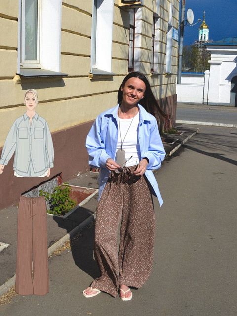 Выкройка Рубашка Асеми