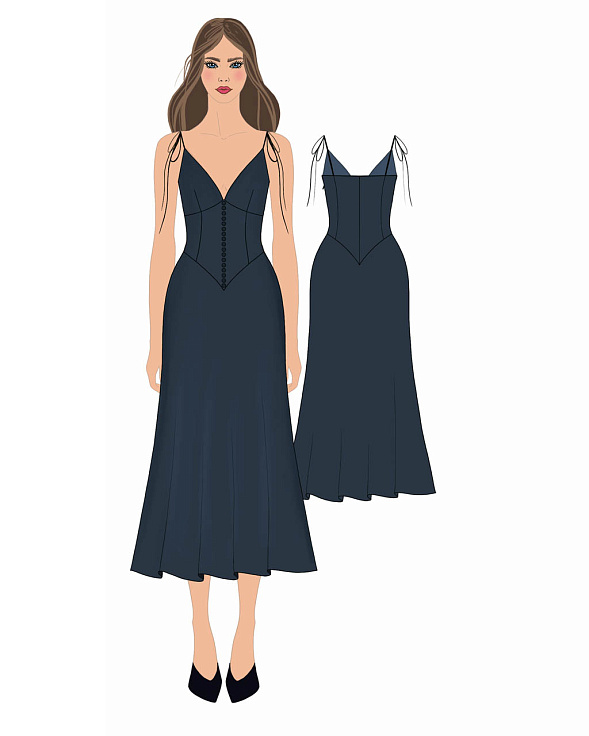 Выкройка Платье Olivia