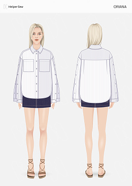 Рубашка Oriana