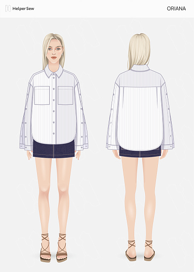 Рубашка Oriana