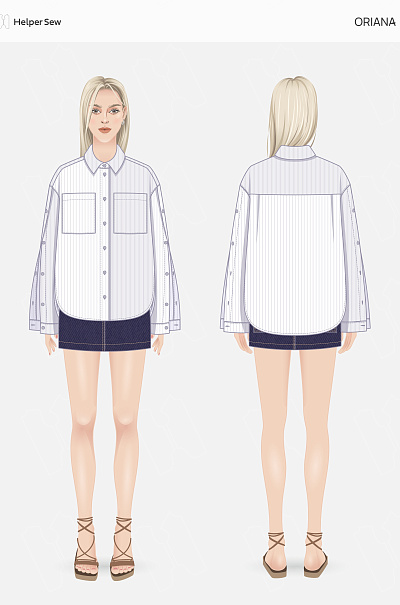 Рубашка Oriana