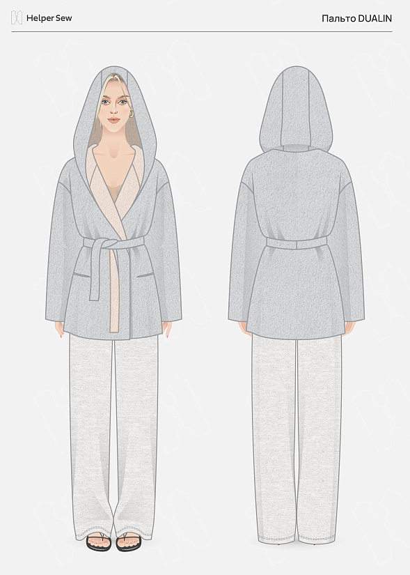 Выкройка Пальто Dualin