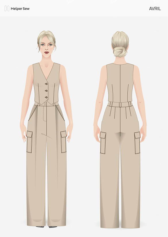 Выкройка Брюки Avril