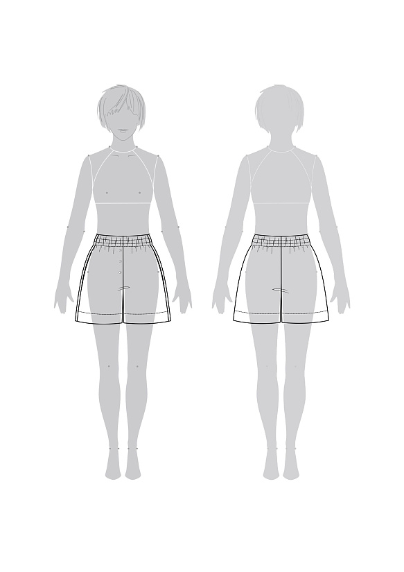 Выкройка Шорты Rona