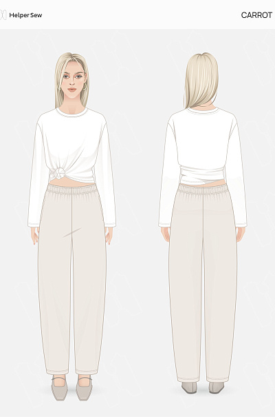 Брюки Carrot
